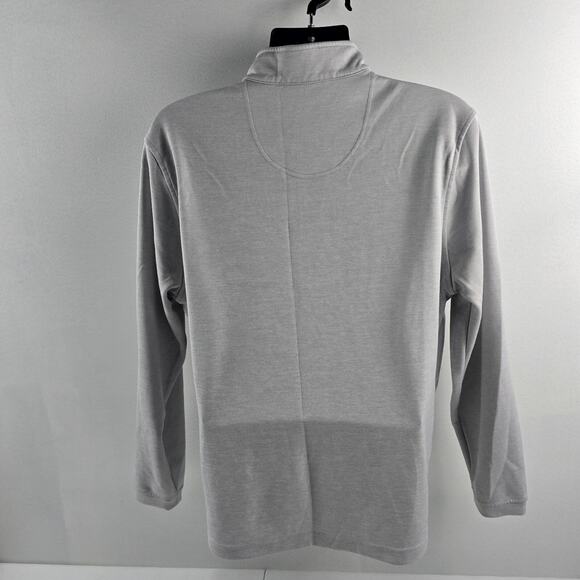 Pebble Beach dry-luxe performance pullover 1/4 sweater mens Large gray blue 5354 - Picture 3 of 9